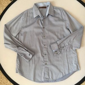 Perry Ellis Men's XL Long Sleeve Shirt Button dow